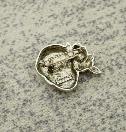 Yohji Yamamoto Flower and Boy Brooch