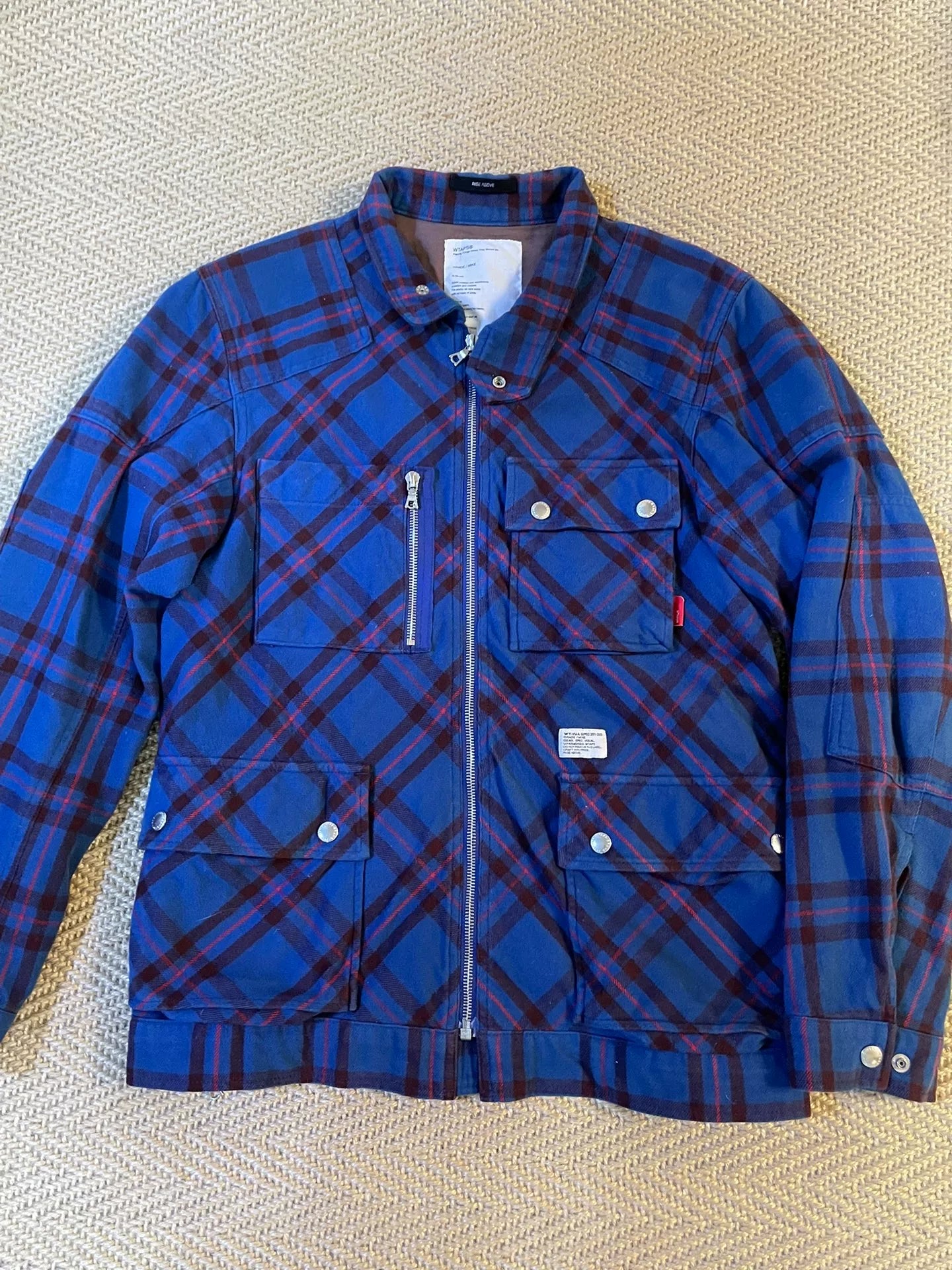 WTAPS M3 Twill Quilted Biker Zip Jacket