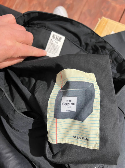 black loose-fit casual pants for men