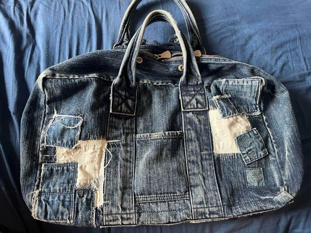 Porter Classic Vintage Denim Handbag