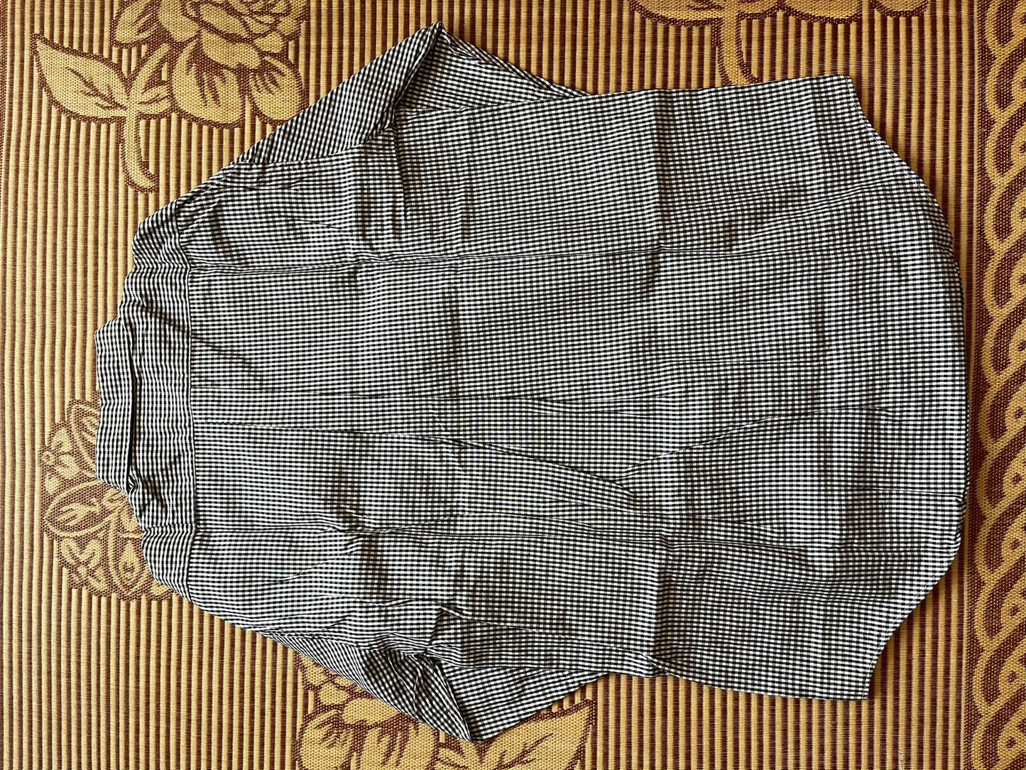 Levi's LVC Black White Check Cotton Shirt L