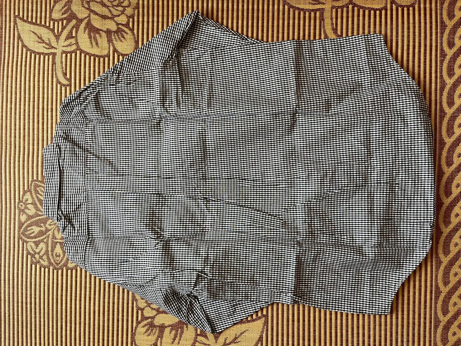 Levi's LVC Black White Check Cotton Shirt L