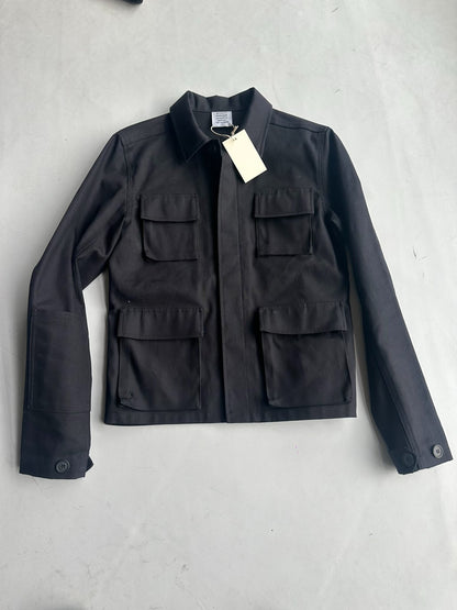 Vetements Camouflage Jacket with Gun Embroidery