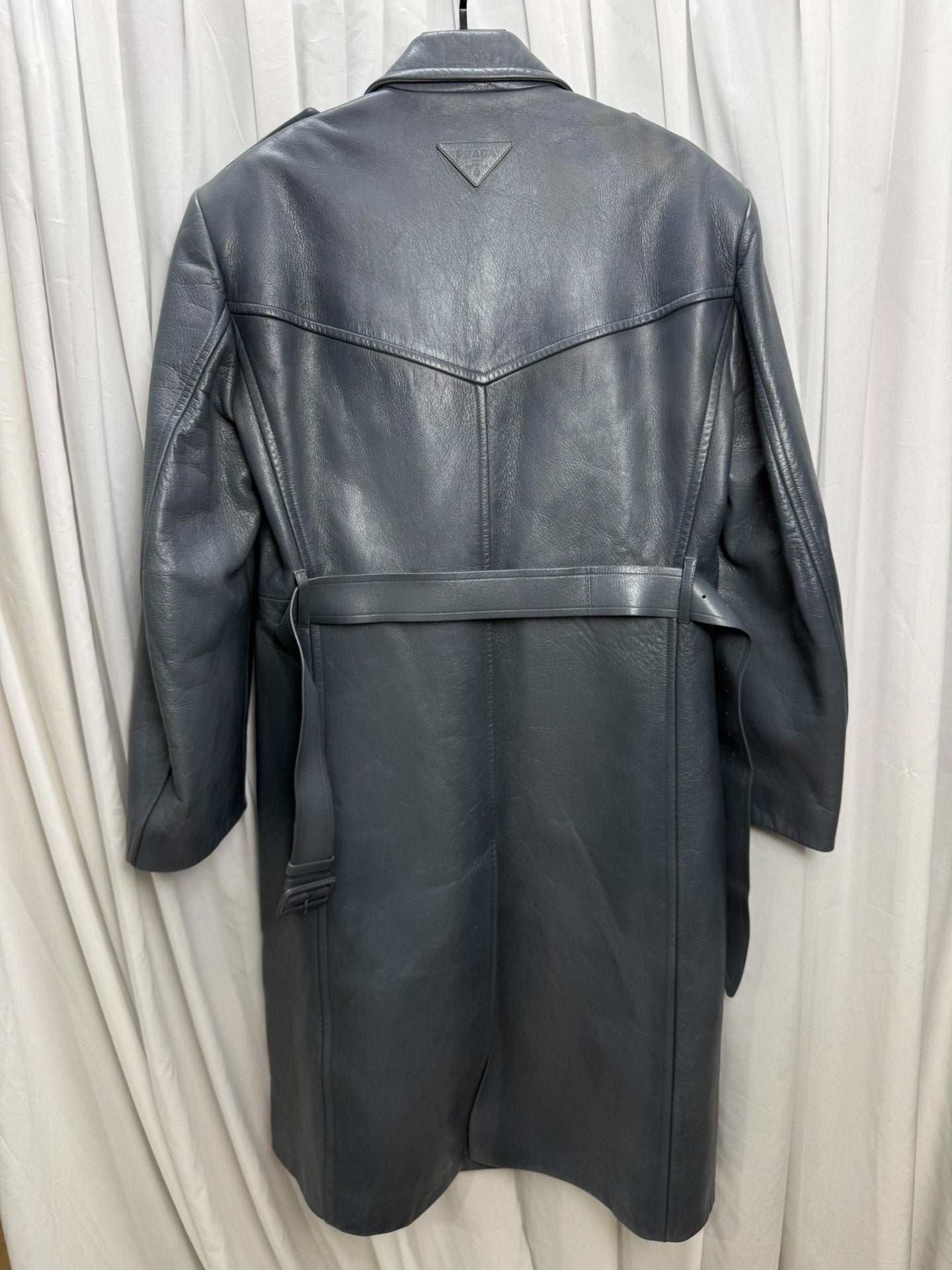 Prada Raf Simons Distressed Leather Jacket