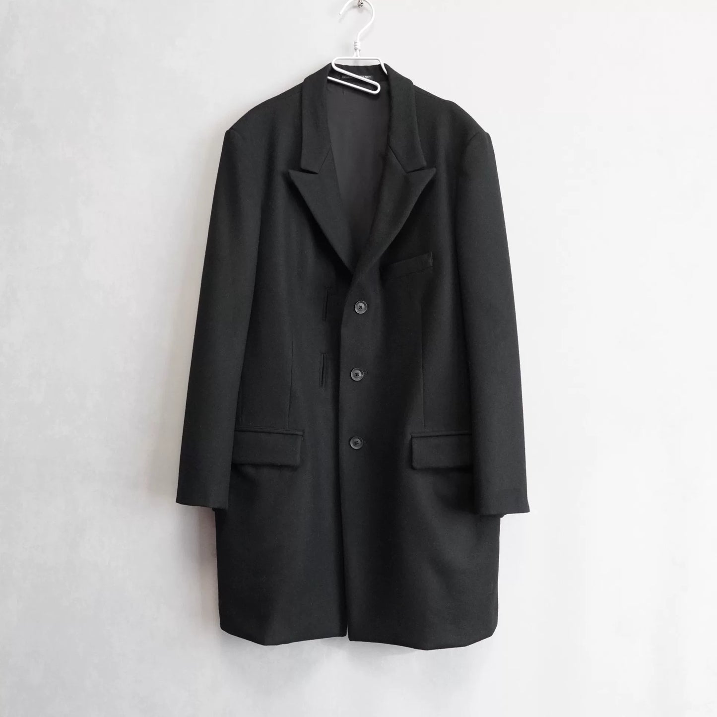 yohji yamamoto flannel long jacket