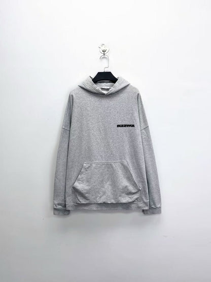 balenciaga gray logo hoodie unisex size 2