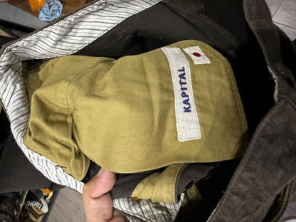 kapital khaki loose work pants