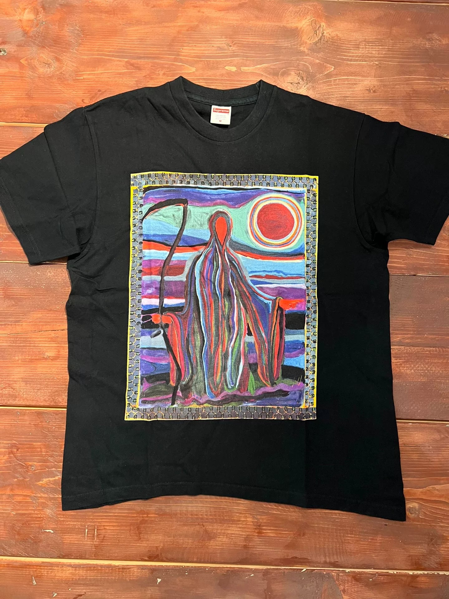 supreme 19ss reaper graphic t-shirt black