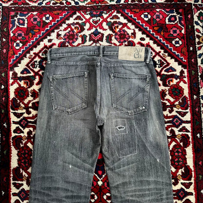 neighborhood rusted denim pants for men