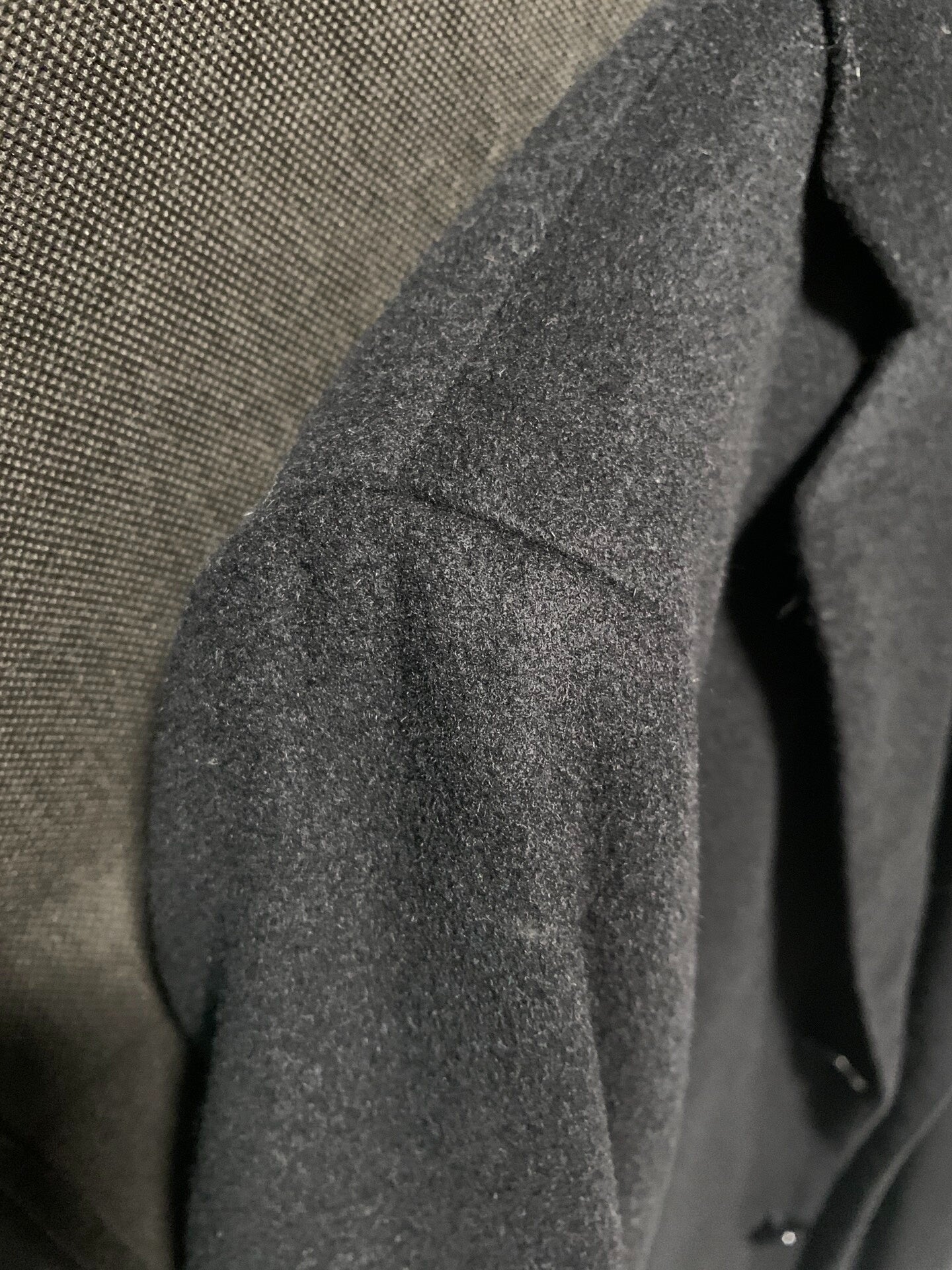 black cashmere wool blend coat size 46