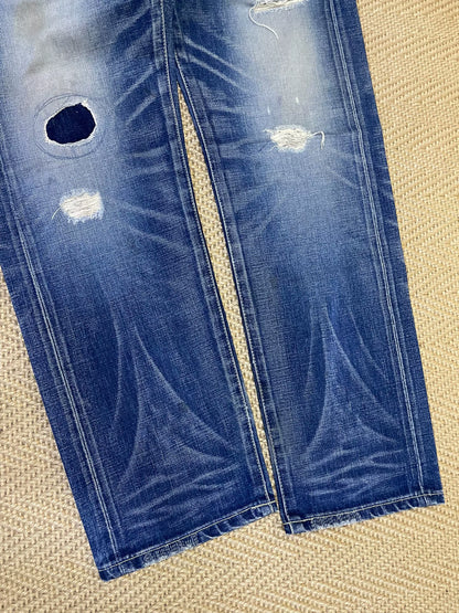 neighborhood 06 distressed denim pants