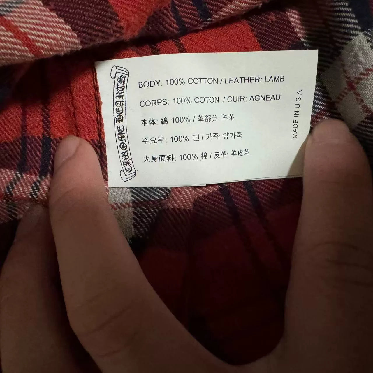 Chrome Hearts Black Red Cross Shirt