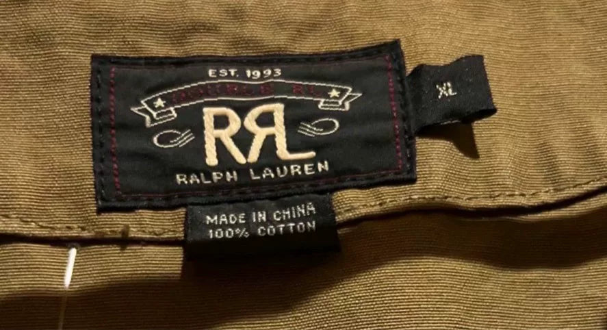 vintage double rl khaki canvas hunting vest