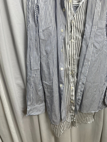 Dries Van Noten Double-Layer Striped Loose Shirt