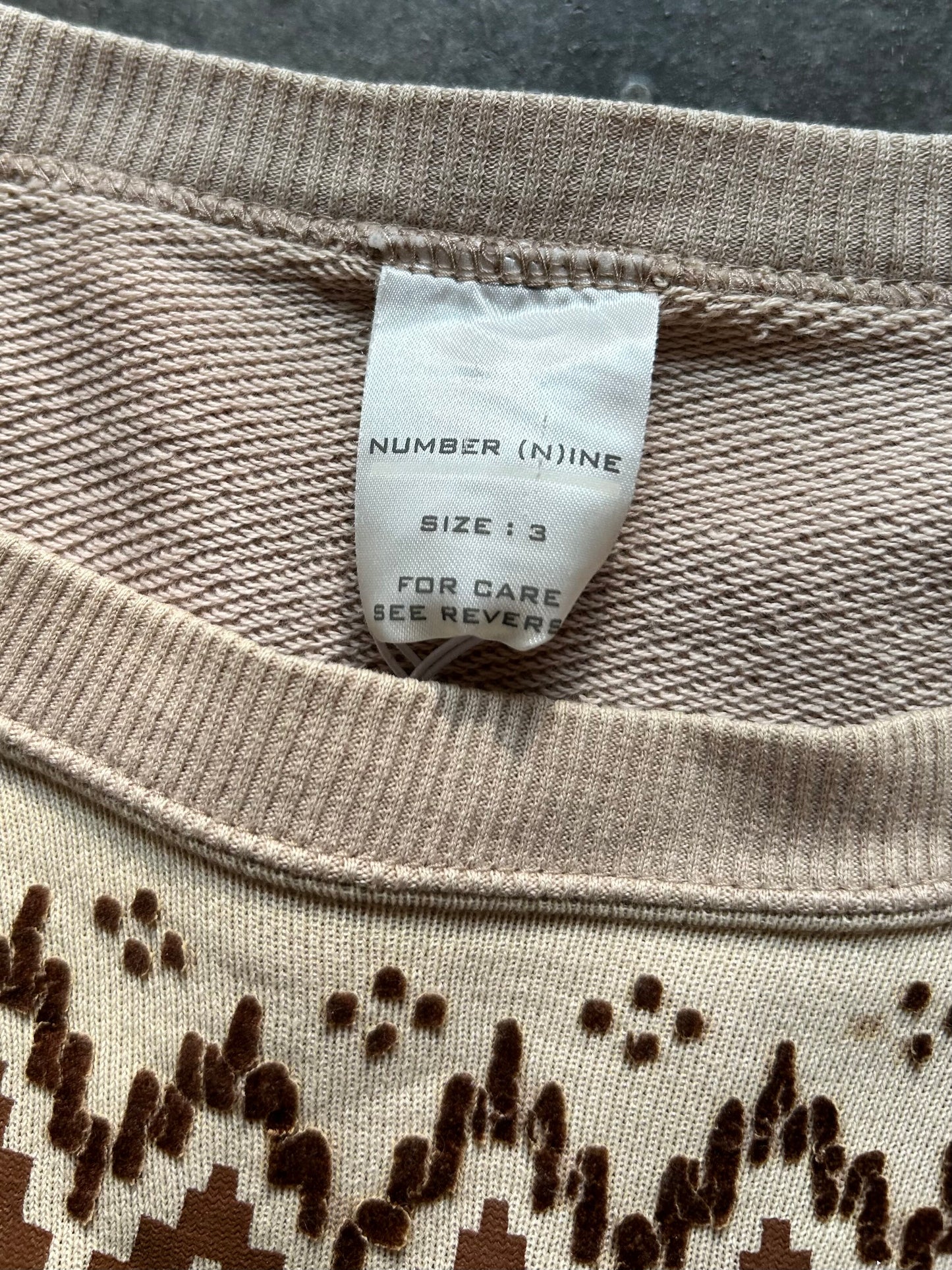 Number Nineteen Long Sleeve Printed Top