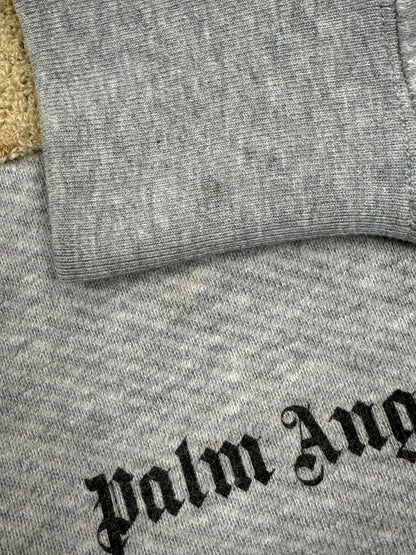 gray palm angels teddy bear hoodie