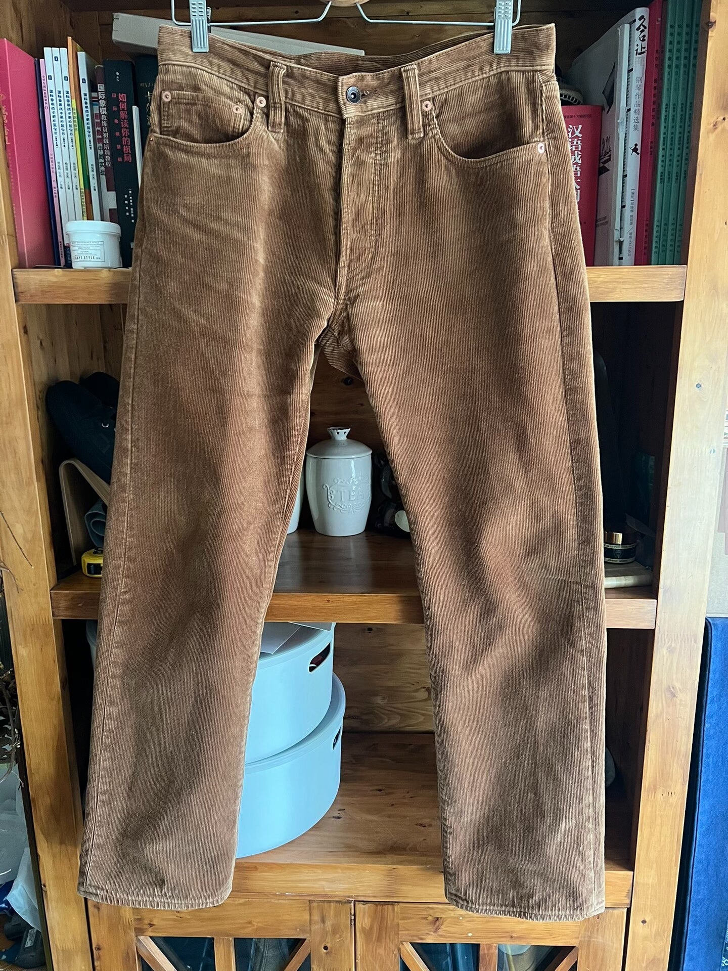iron heart corduroy pants brown limited edition