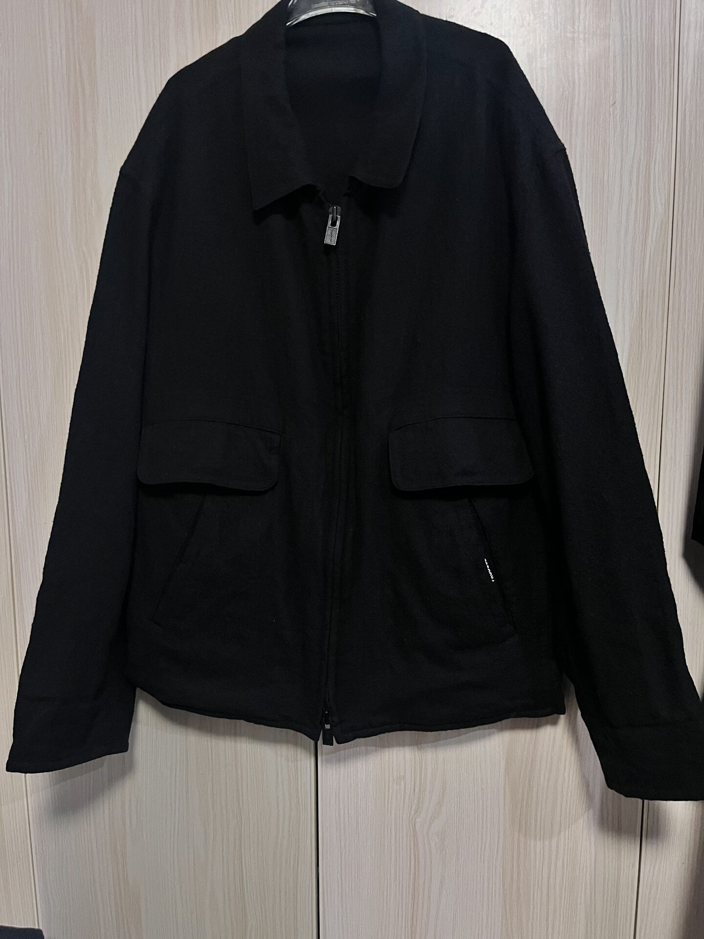 Yohji Yamamoto Black Wool Outerwear Coat