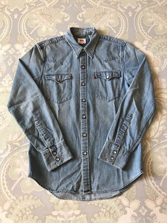 Levi's Light Blue Washed Denim Shirt