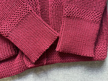 Joe McCoy Wool Sweater in Burgundy