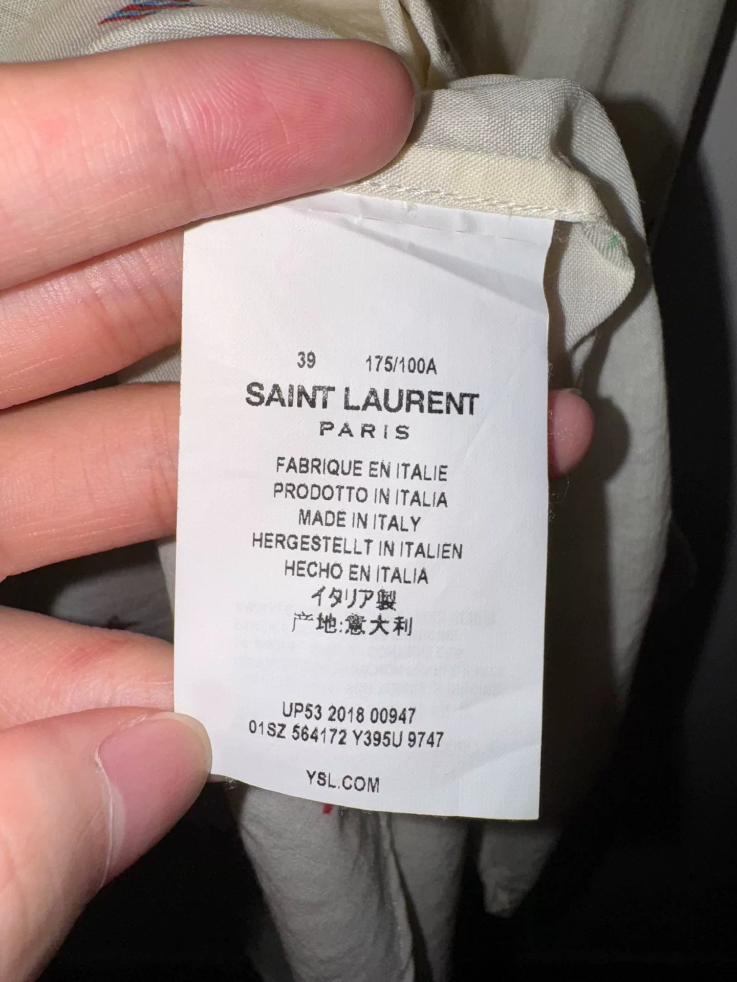 Saint Laurent Multicolor Star Print Shirt