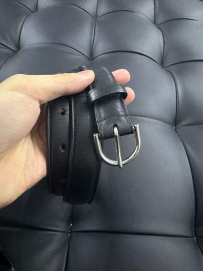 Balenciaga Leather Waist Belt in Orange