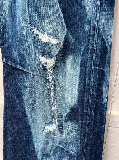 Prps 01 Fit Distressed Blue Jeans