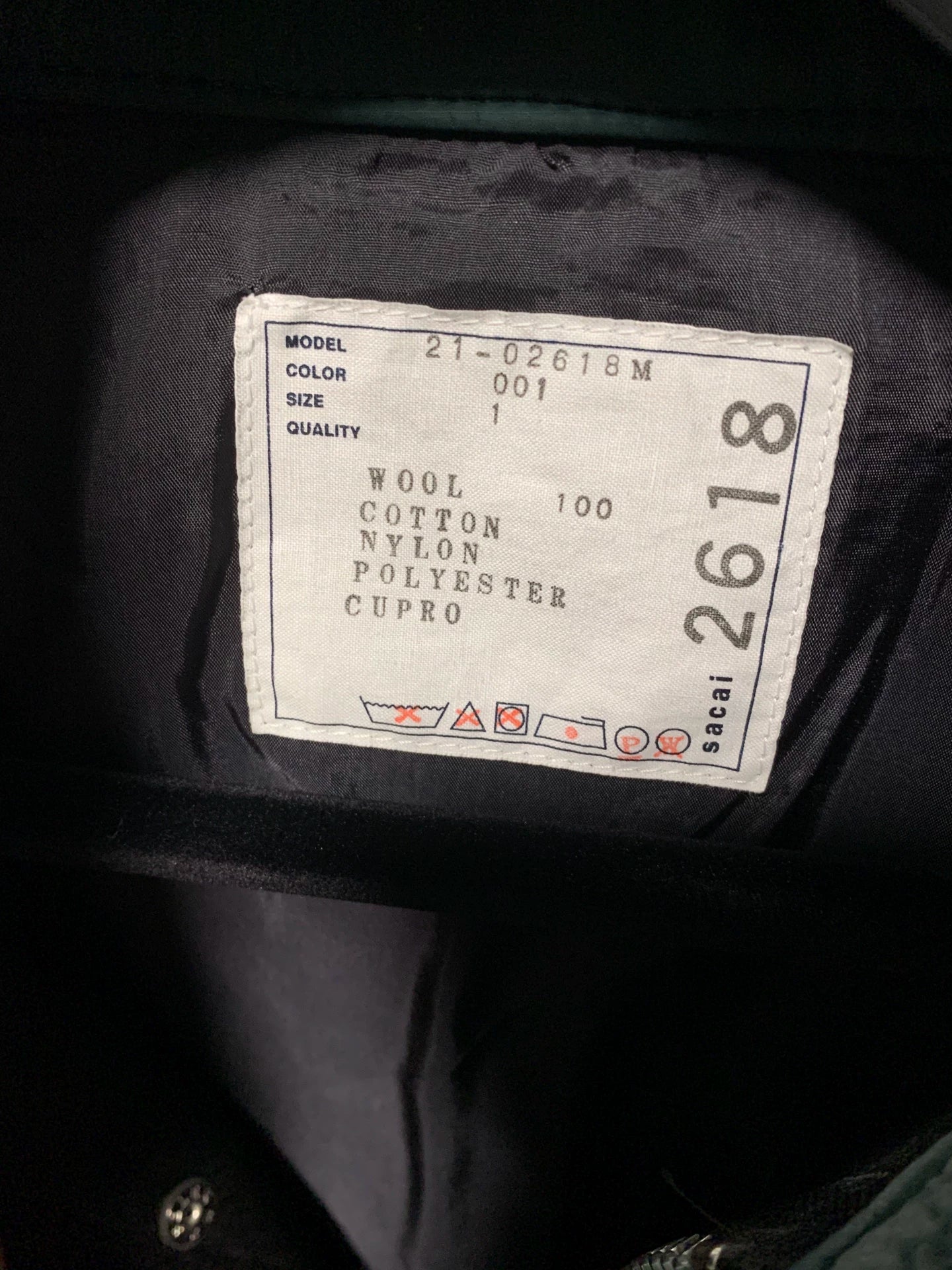 sacai autumn winter patchwork jacket