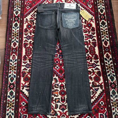 neighborhood black narrow denim pants