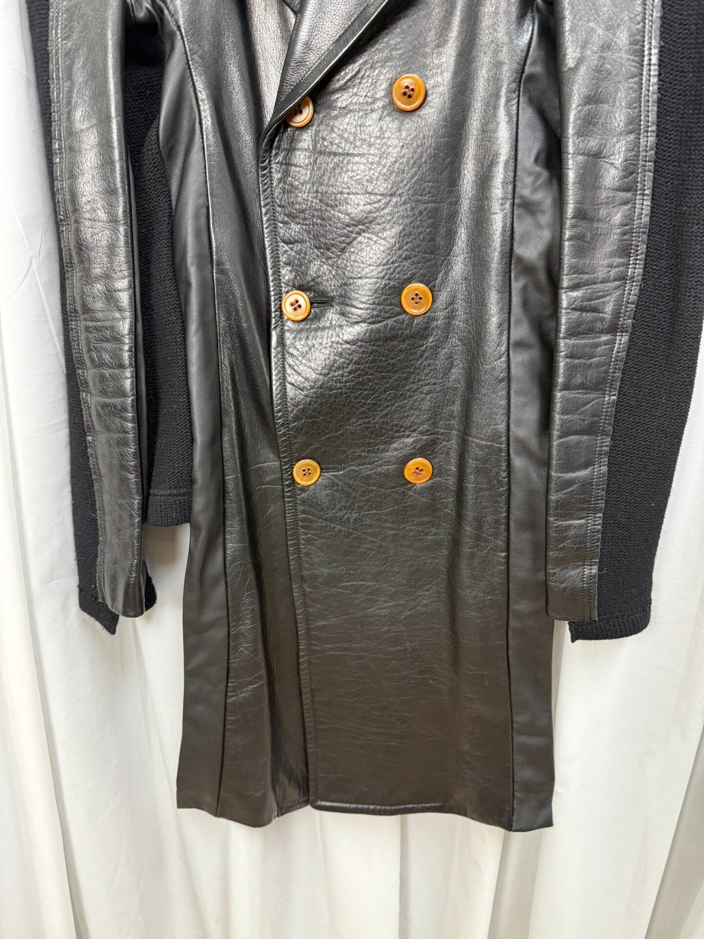 Comme des Garçons 02AW Leather Coat