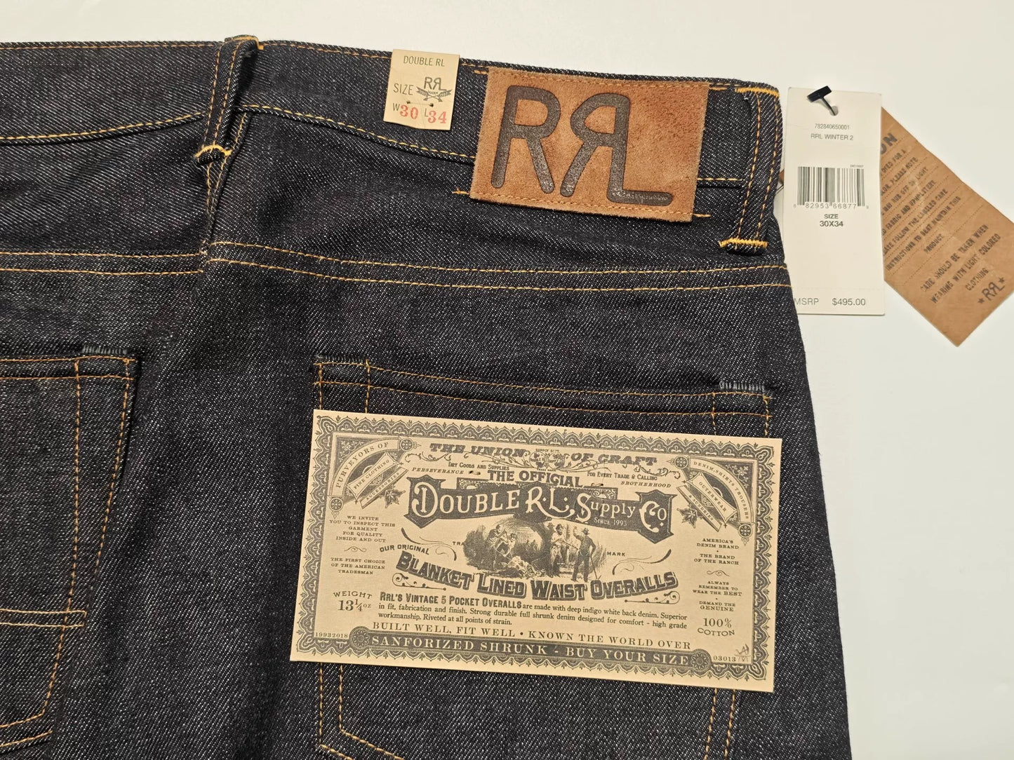 Ralph Lauren RRL Vintage Denim Work Pants