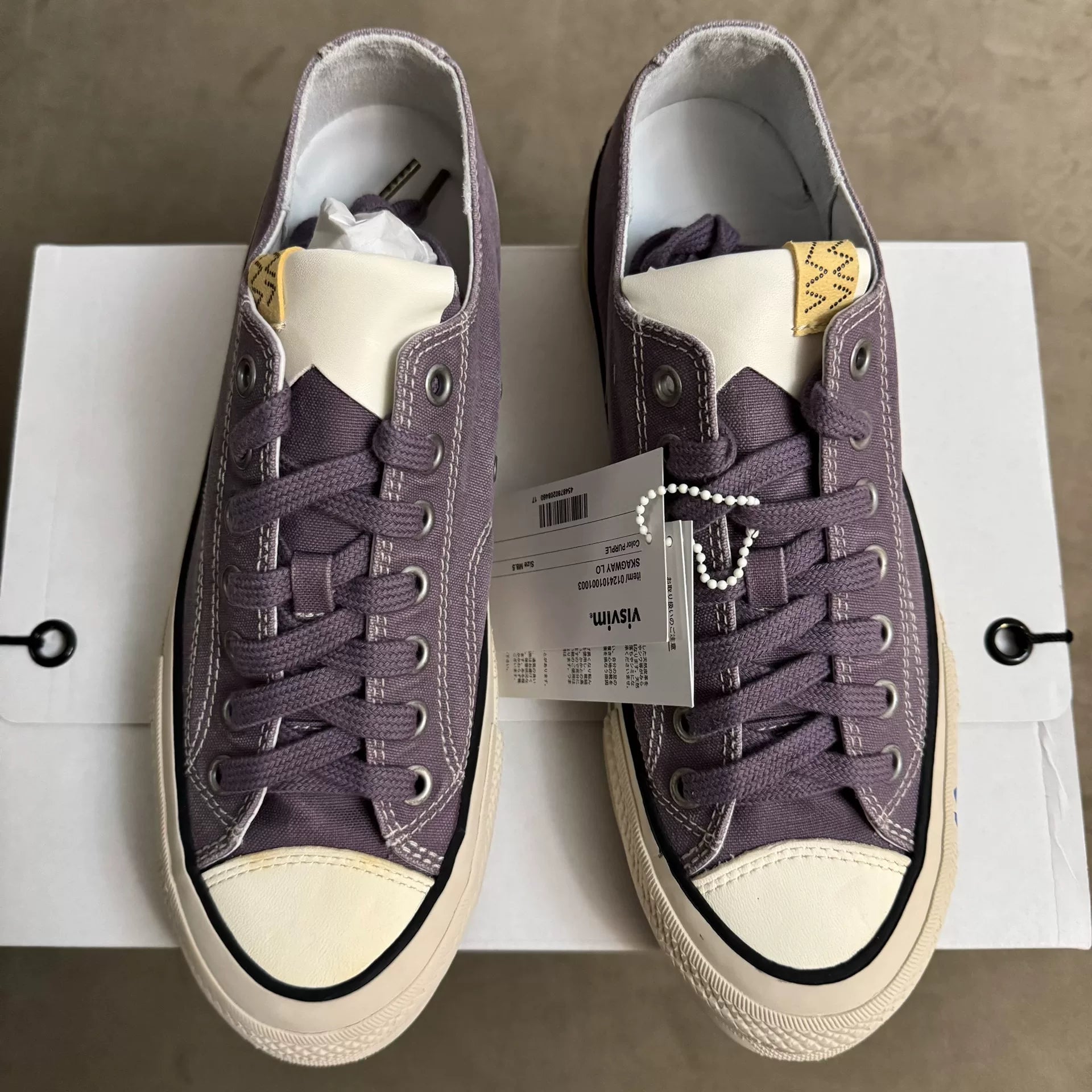 VISVIM 24SS SKAGWAY Low-Top Purple Canvas