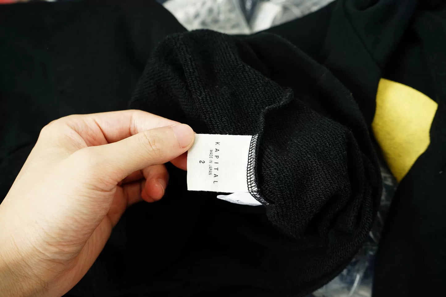Kapital Polo Collar Smiley Sweatshirt