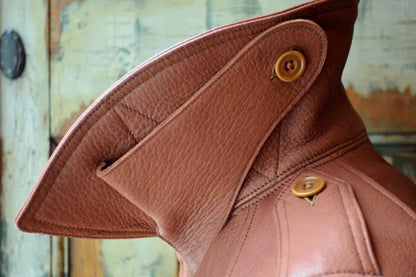 rustic red aviator coat by freewheelers