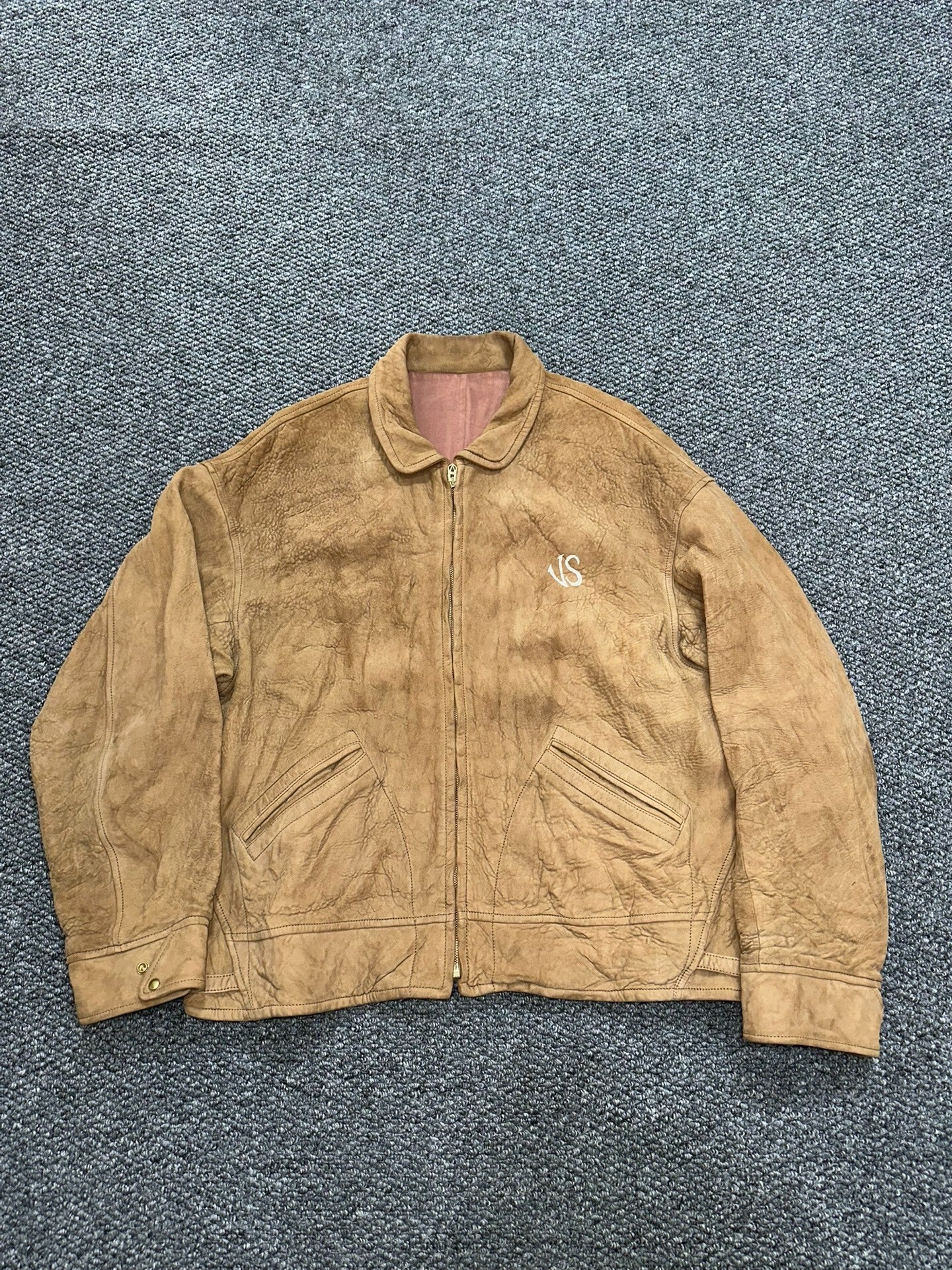 visvim munro sheepskin leather jacket