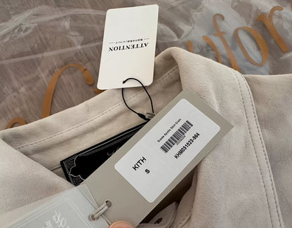 kith sheepskin suede apollo shirt