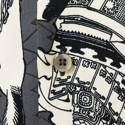SUN SURF Hokusai Rayon Hawaiian Shirt