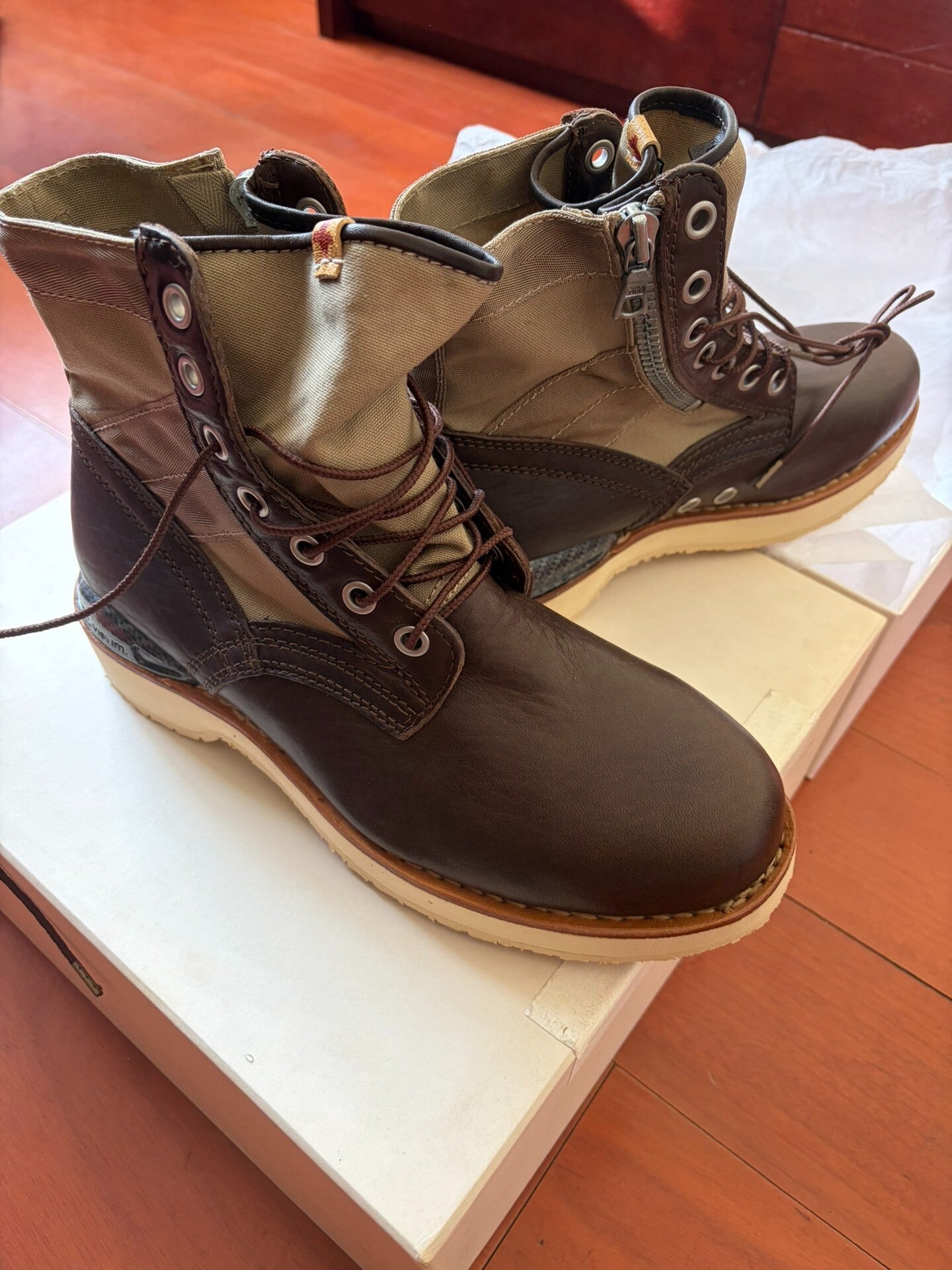 visvim 7 hole 73-folk brown m9.5
