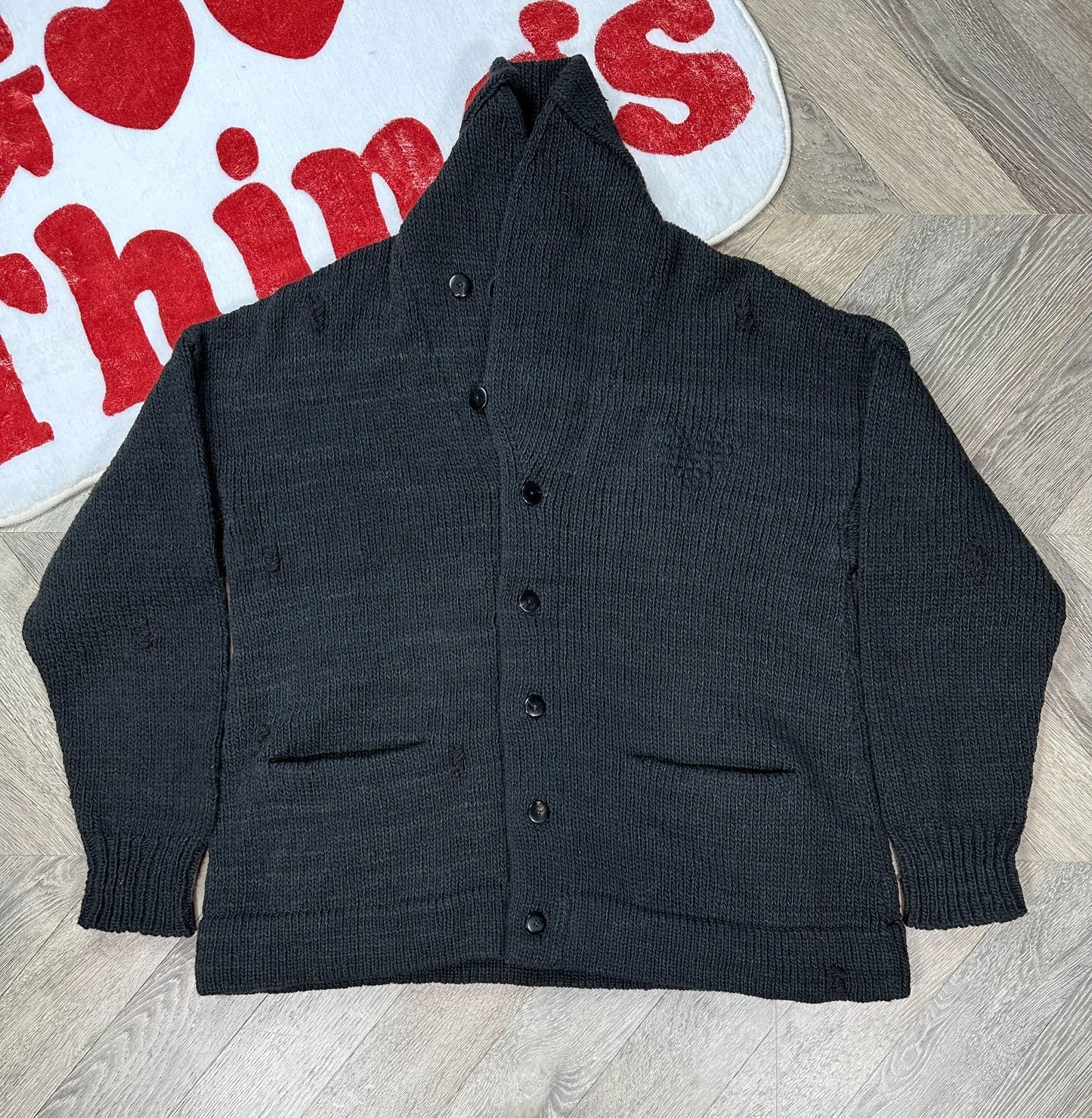 visvim cowinchan hand knit cardigan sweater
