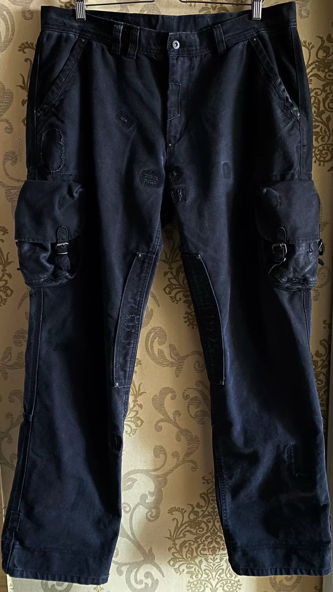 vintage rl heavy canvas cargo pants