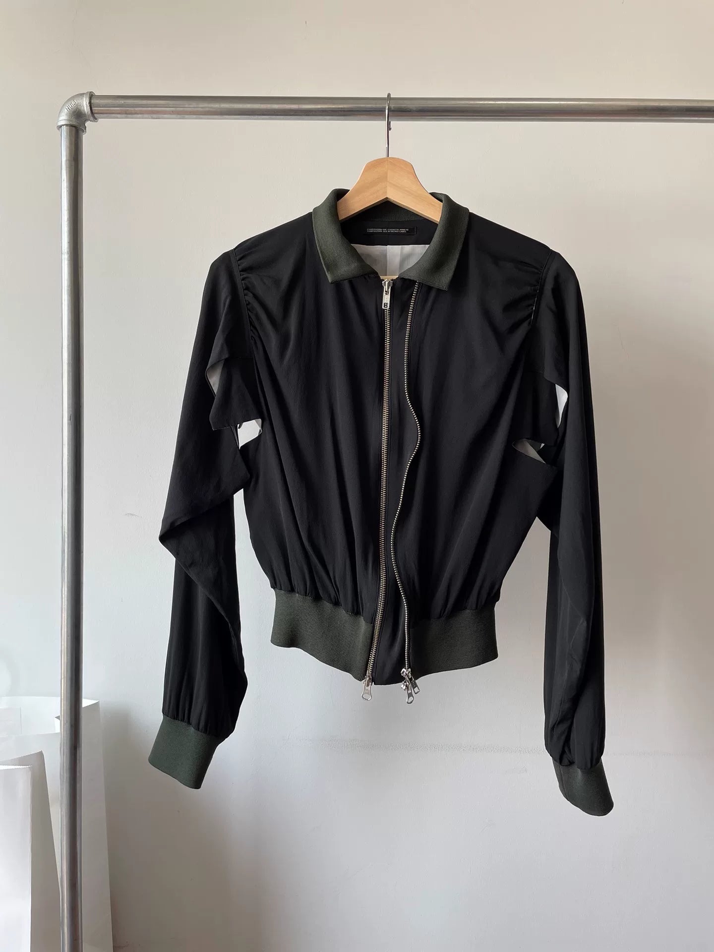 Yohji Yamamoto 02SS Double Zip Silk Jacket