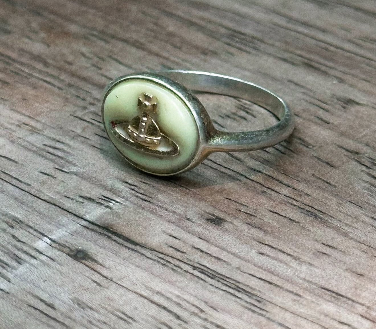 Vintage Vivienne Westwood 2000s Silver 925 Signet Ring