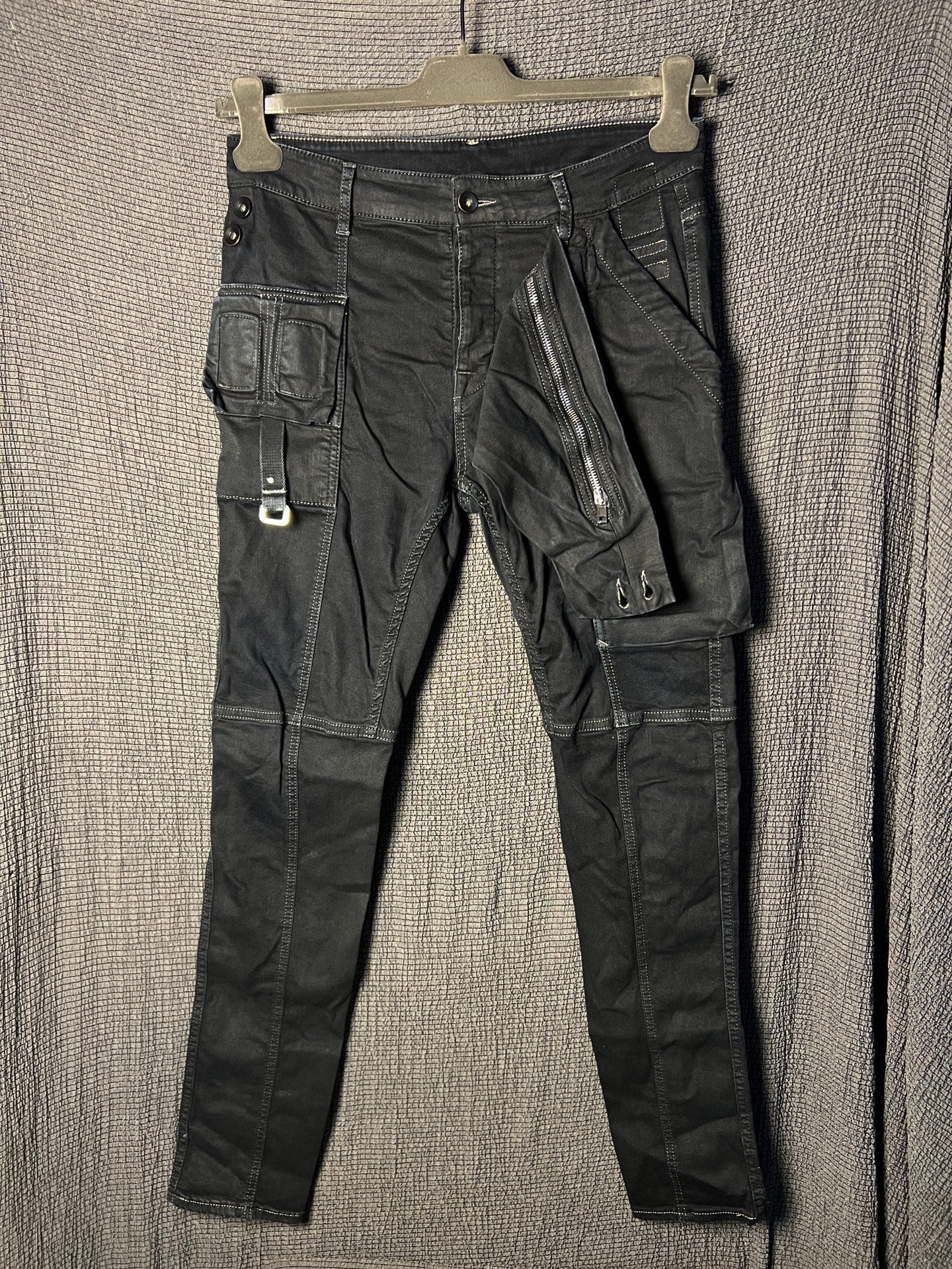 Rick Owens 19ss Waxed Biker Jeans