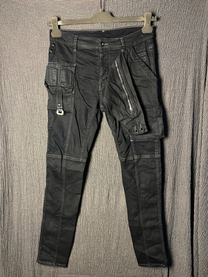 Rick Owens 19ss Waxed Biker Jeans