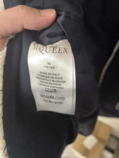 Alexander McQueen Runway Wool Navy Jacket