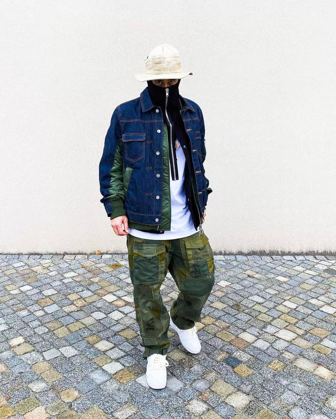 acronym ng4 ps neck gaiter black green