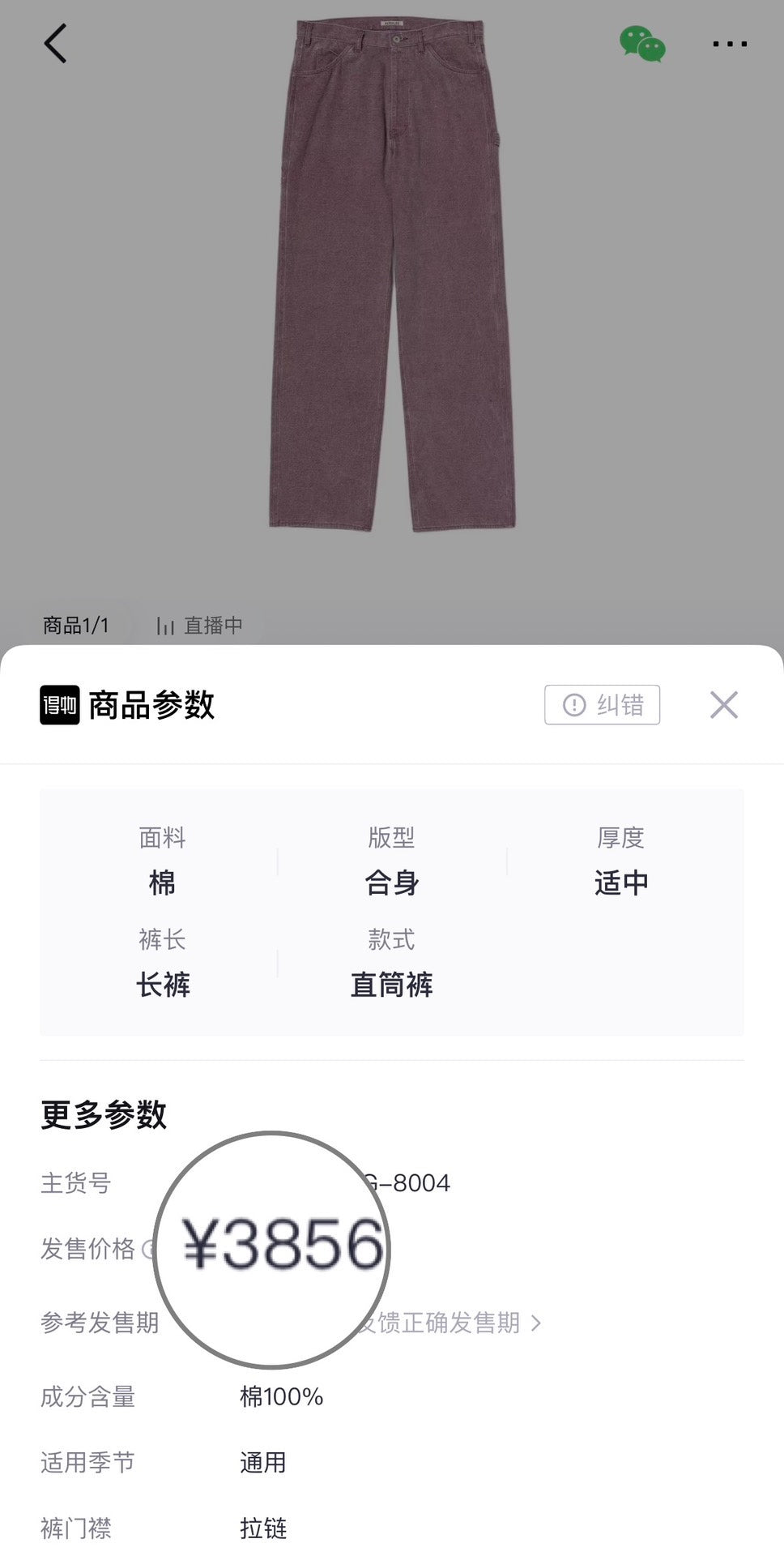 AURALEE Washed Organic Canvas Pants