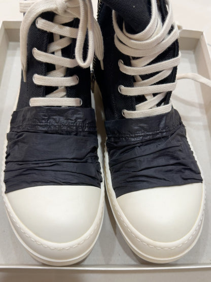 Rick Owens High-Top Canvas Sneakers