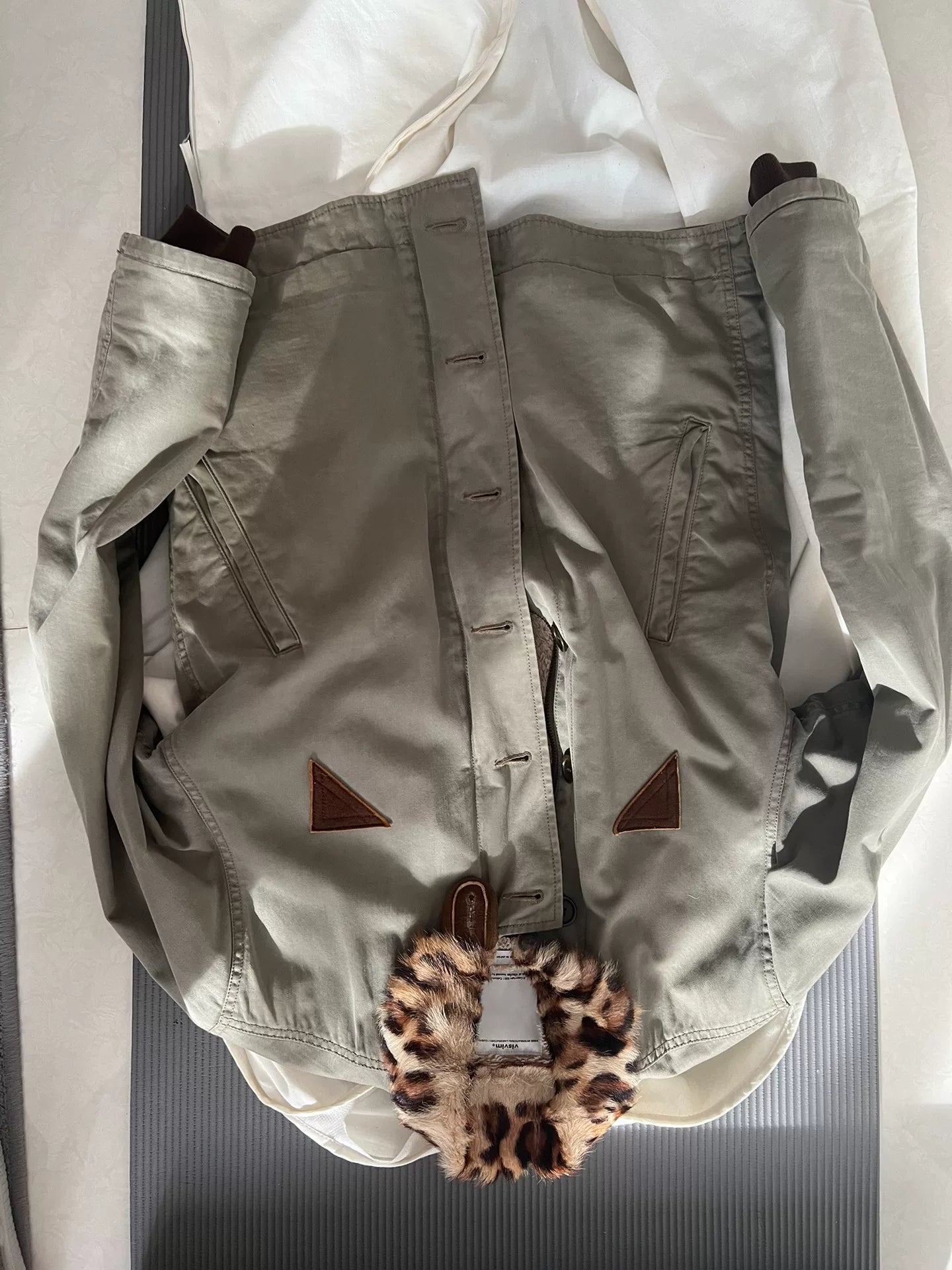 Visvim Deckhand N-1 Leopard Collar Jacket