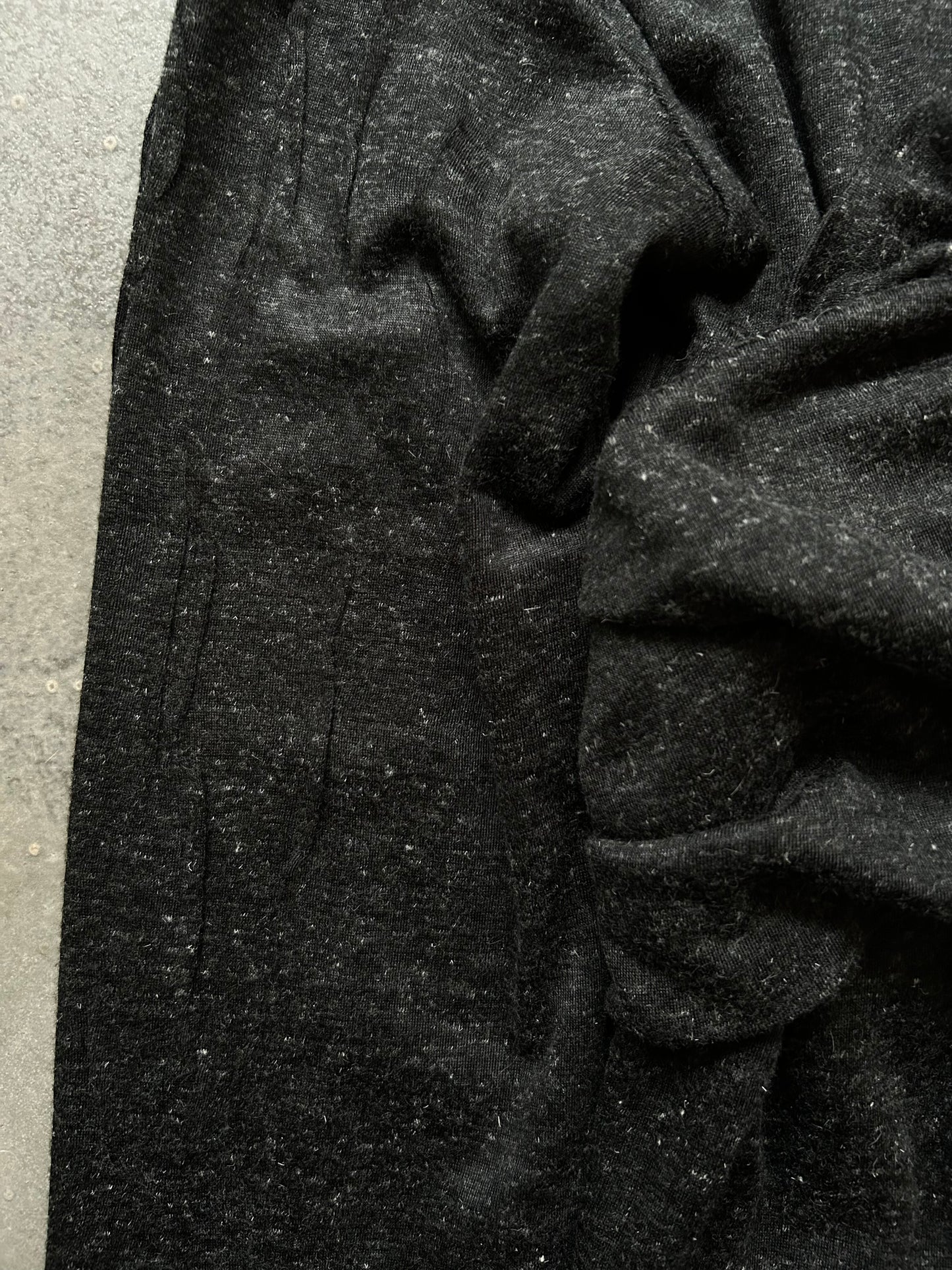 asymmetrical layered long-sleeve top